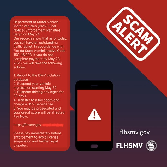 FLHSMV Scam alert