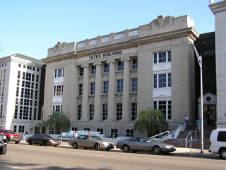 Picture of the front of Yates Building in Downtown Jacksonville